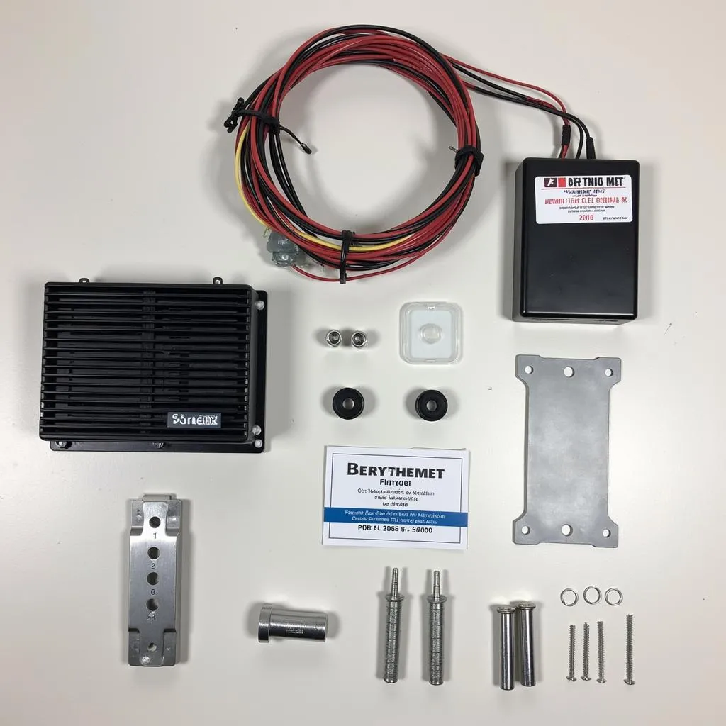 Club Car conversion kit components laid out