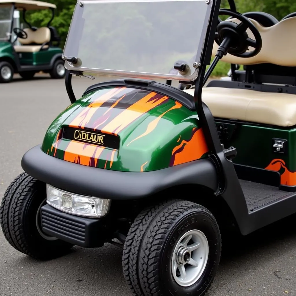 Club Car DS with a Custom Wrap