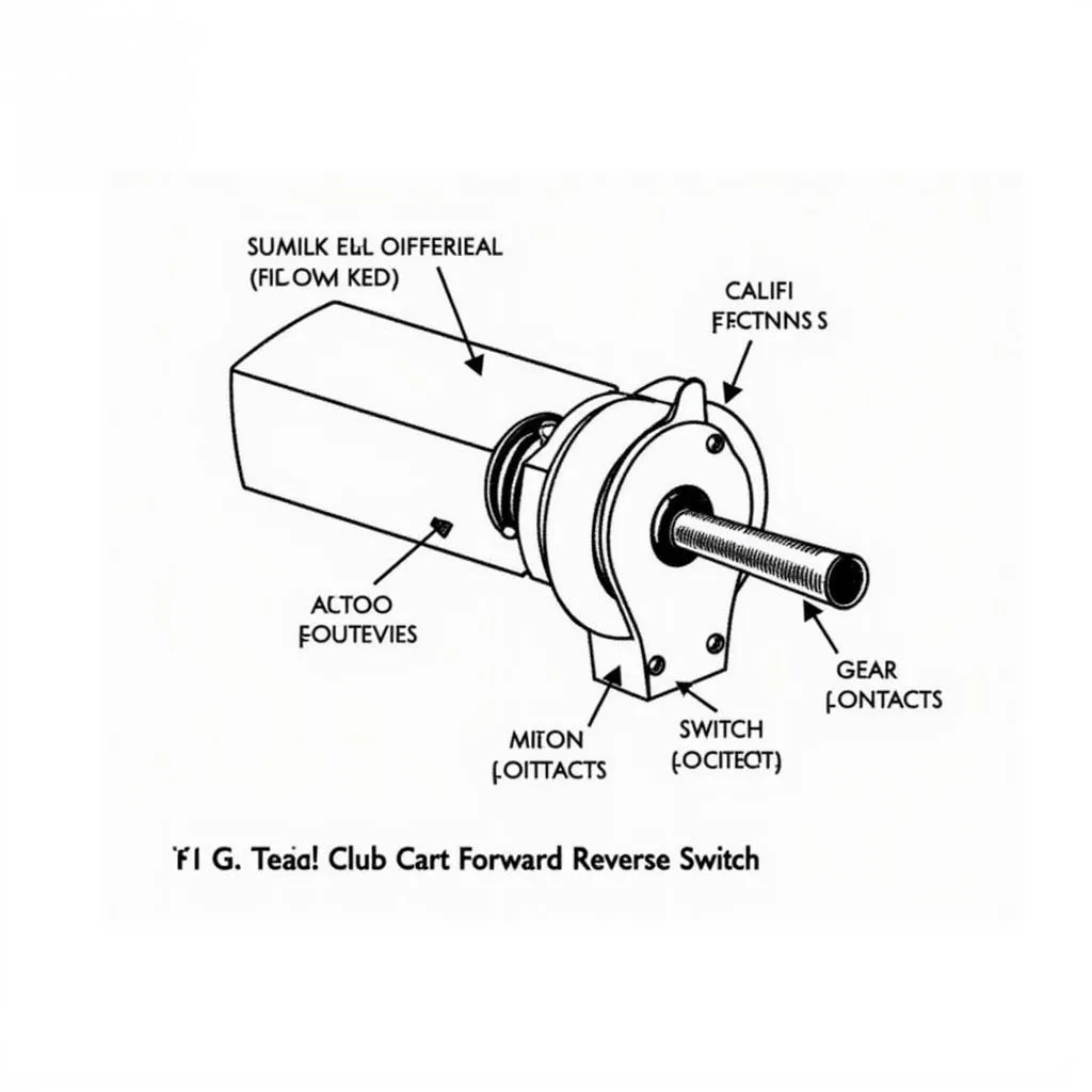 Diagram of a Club Car Forward Reverse Switch