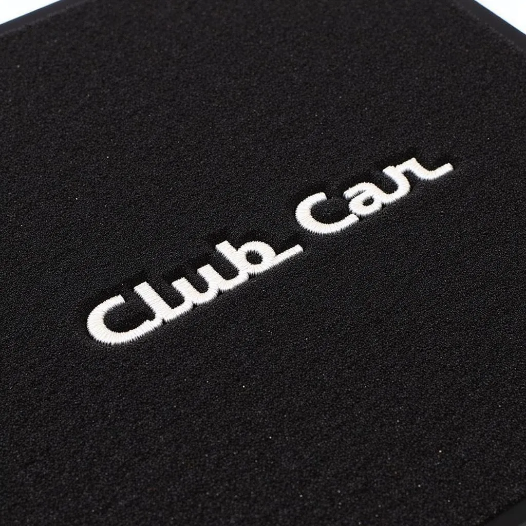 Club car golf cart floor mats with embroidered logo