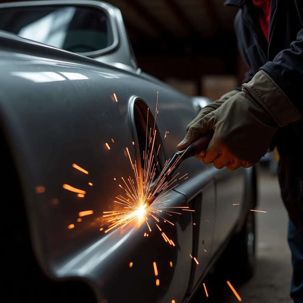 Custom Car Fabrication - Sparks Fly