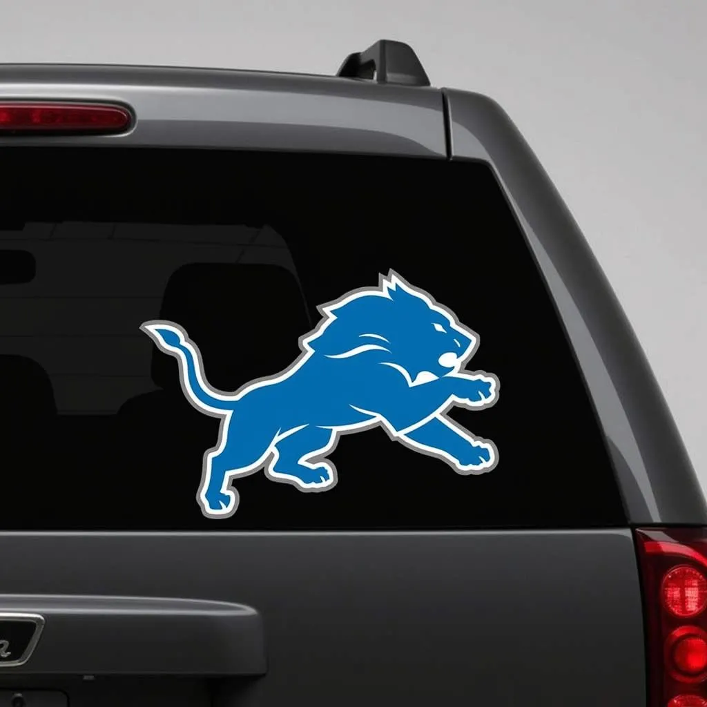 Detroit Lions Car Decal