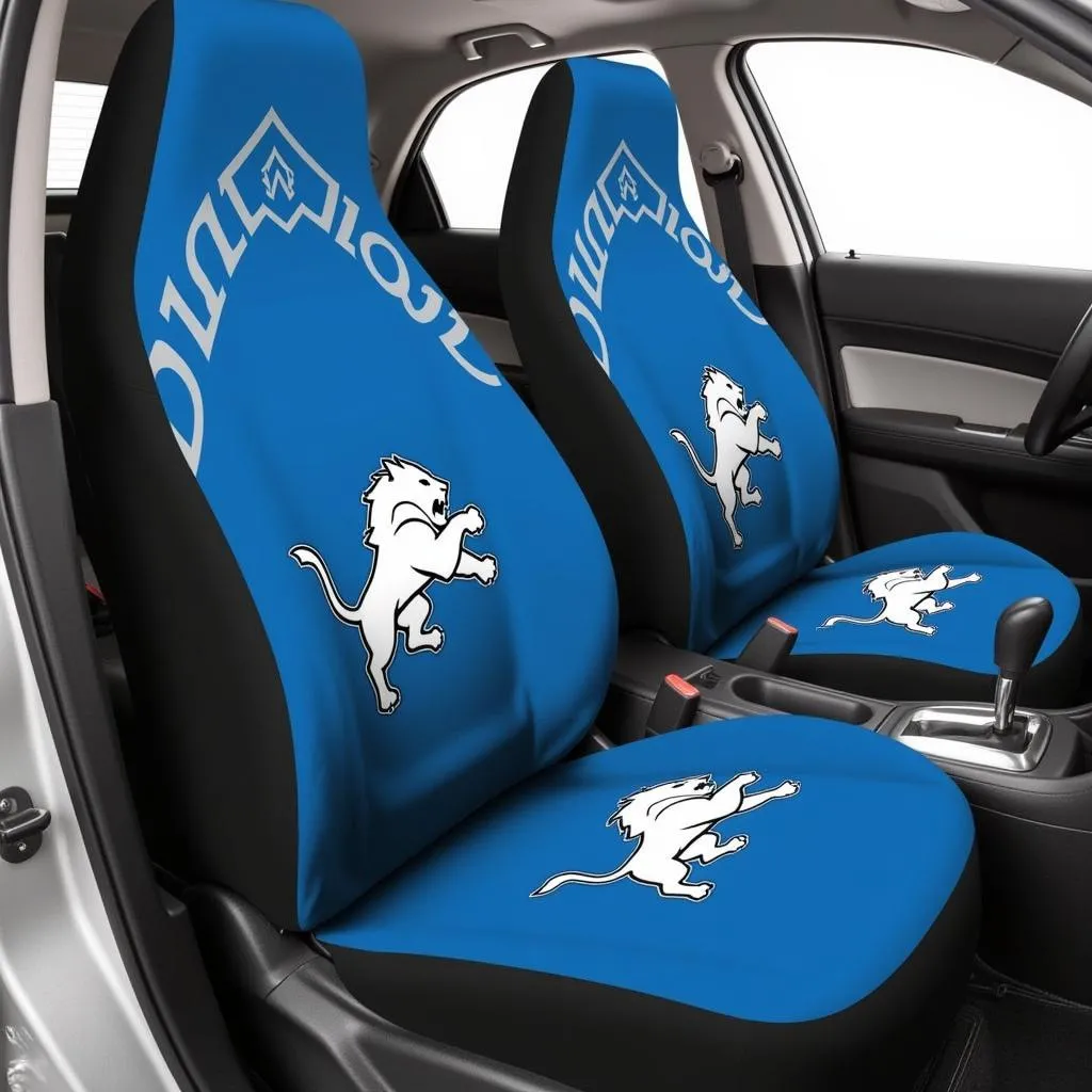 Detroit Lions Car Seat Covers