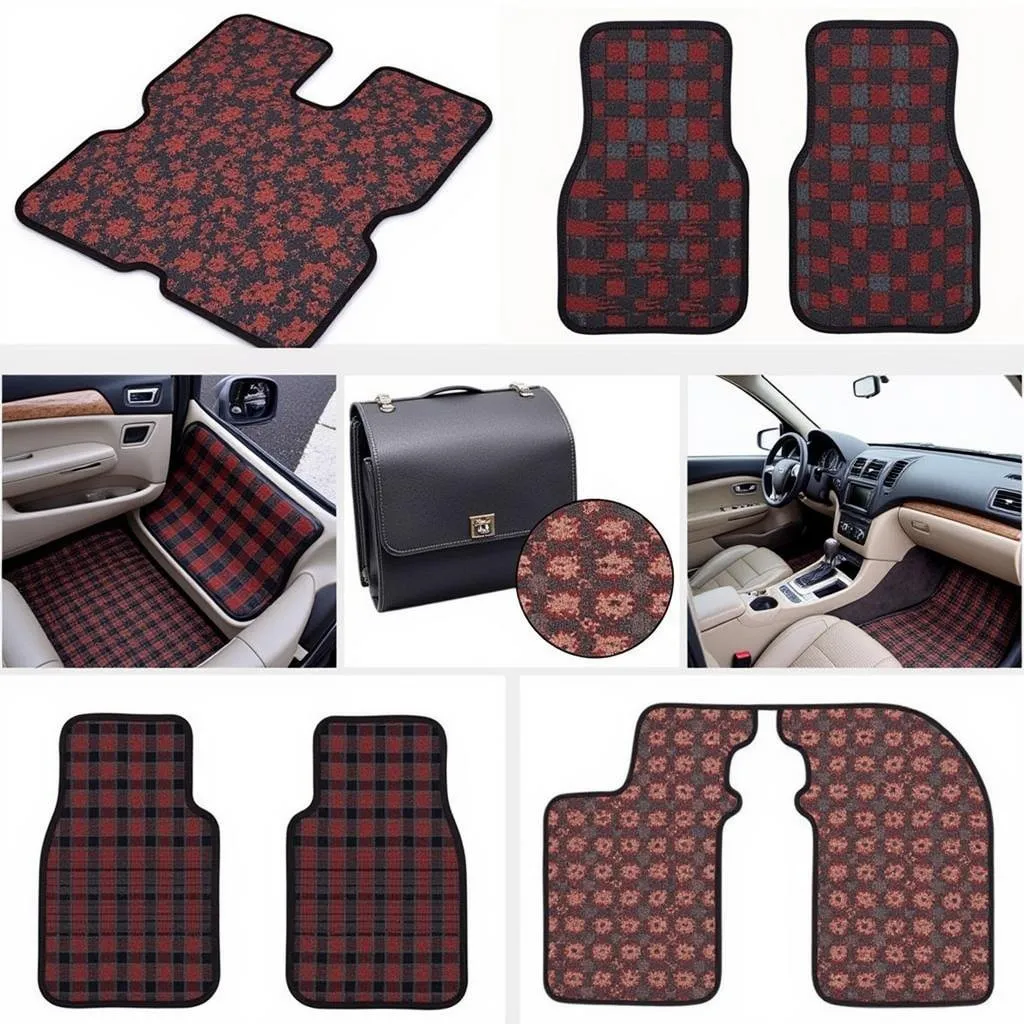 Variety of Checkered Pattern Floor Mats