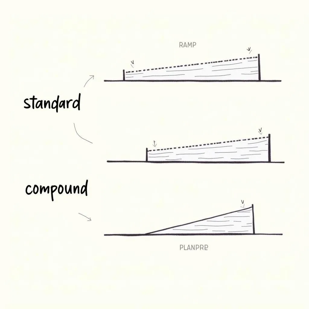 Various pinewood derby car wedge types