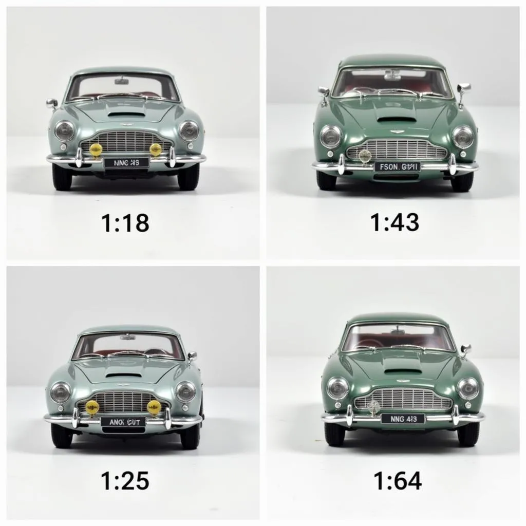 Aston Martin Toy Cars in Different Scales