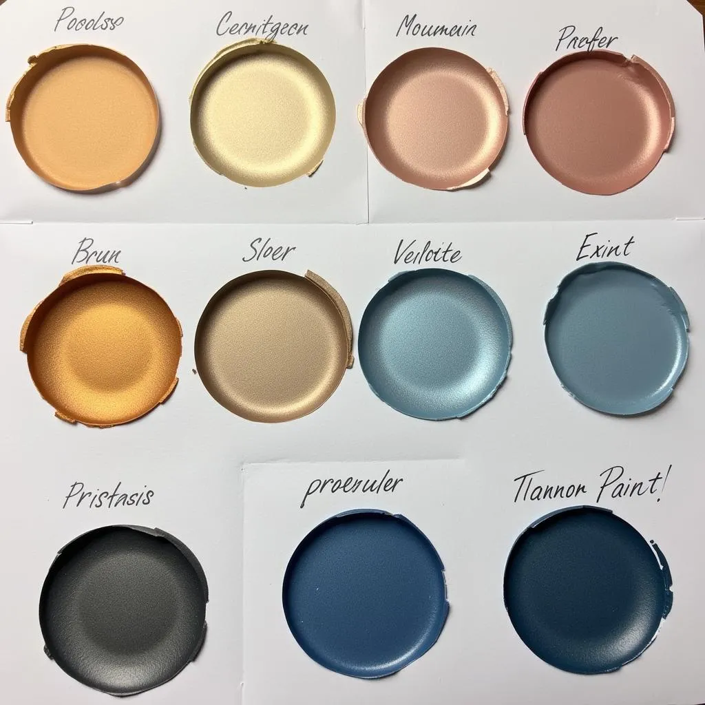 Different Shades of Titanium Car Paint