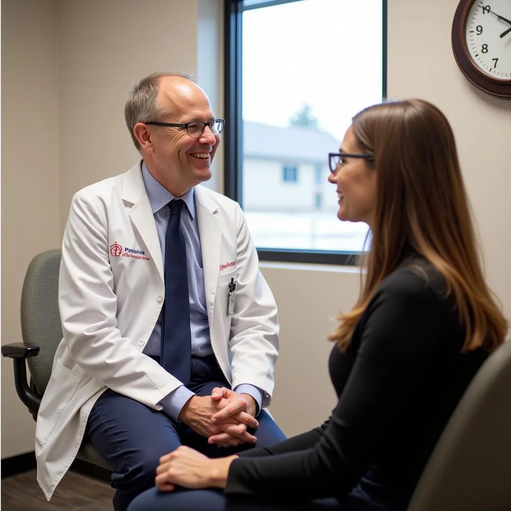 Doctor Examining Patient in Yankton Clinic