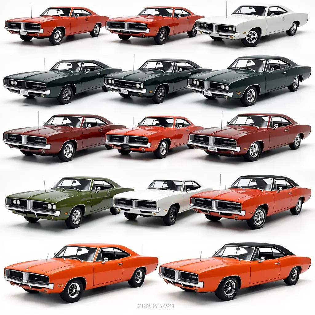 Dodge Charger model car kits in various scales