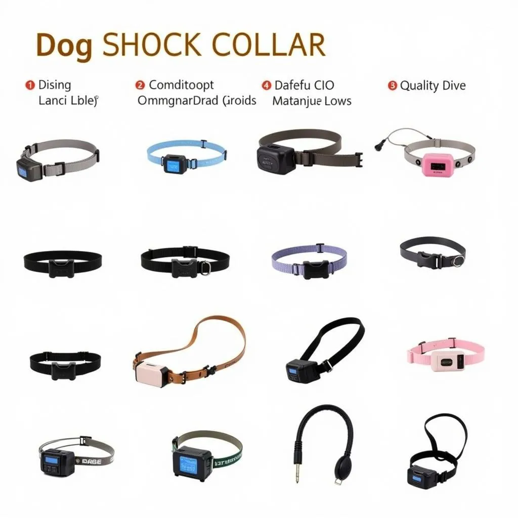 Dog shock collar types