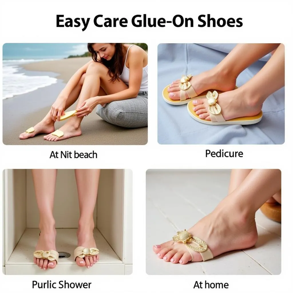 Various Uses of Easy Care Glue-on Shoes