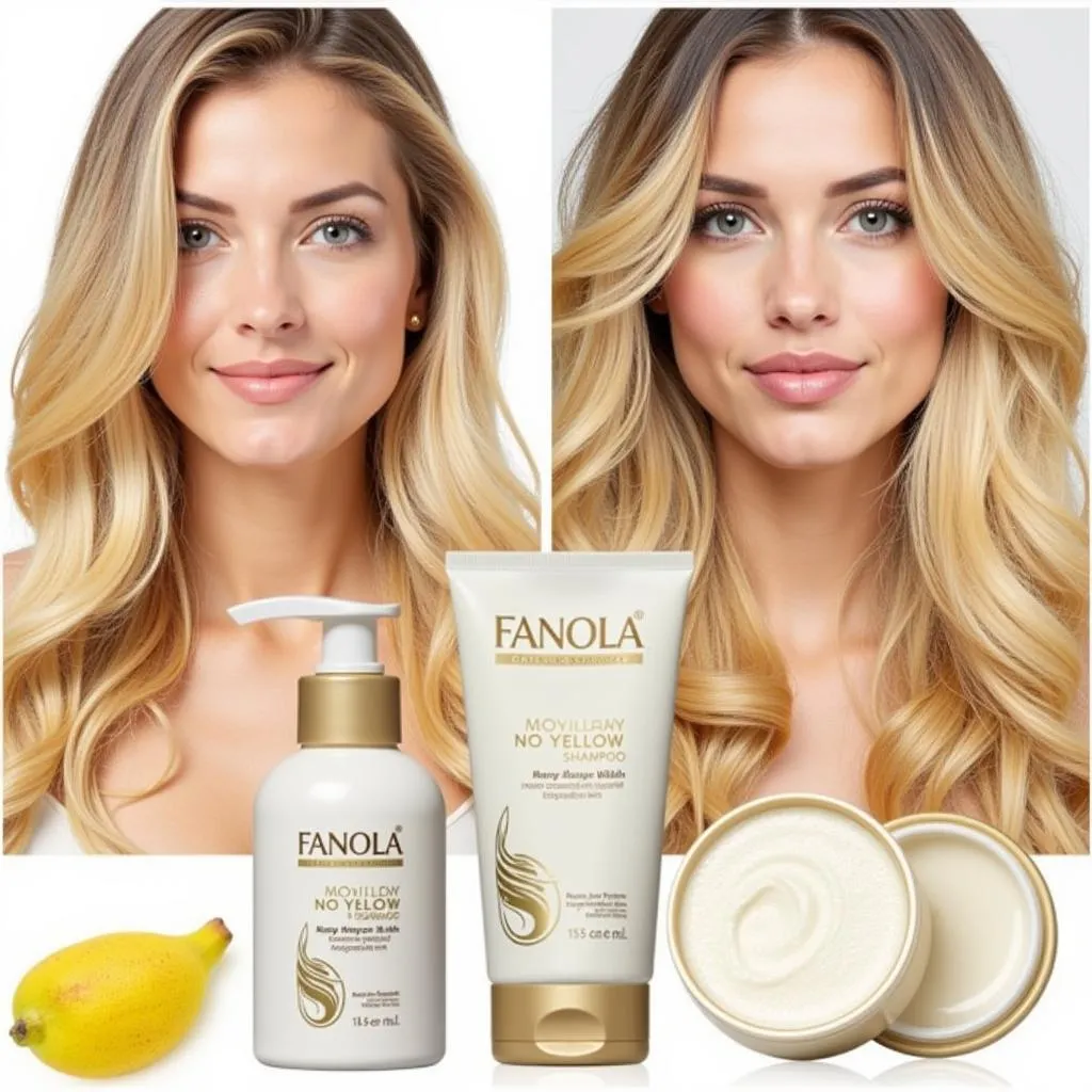 Fanola No Yellow Shampoo and Mask Set