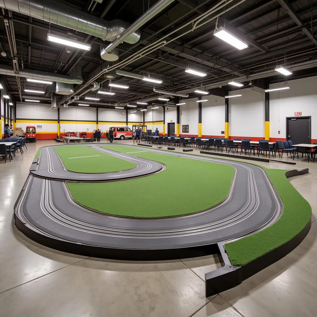 Four Lane Slot Car Track Setup