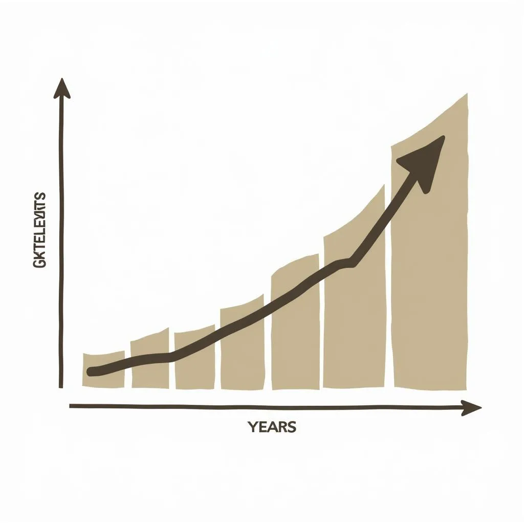 Career Growth Chart in Four Year Increments