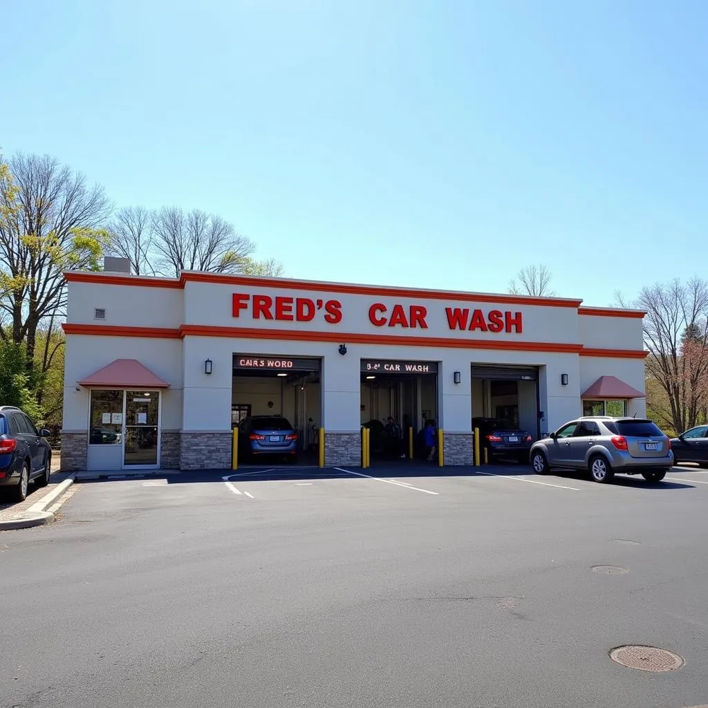 Fred's Car Wash Exterior