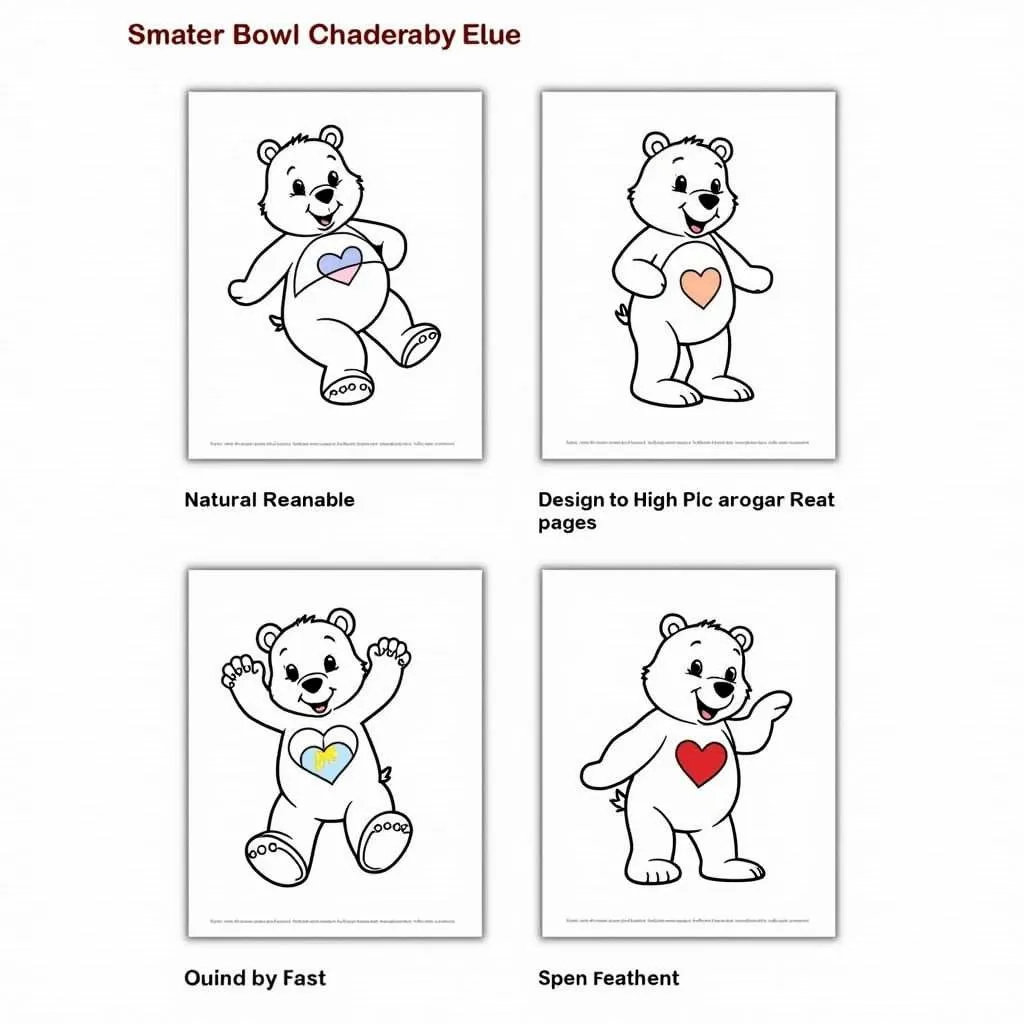 Free Printable Care Bear Coloring Page