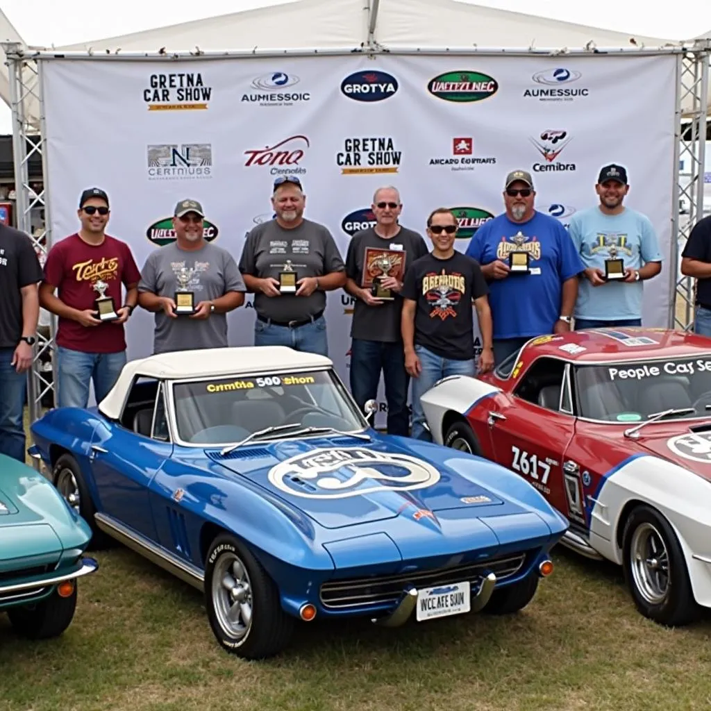 Award ceremony at Gretna Car Show