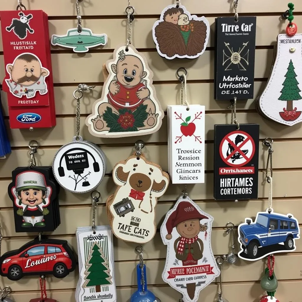 Stylish hanging car fresheners with unique designs