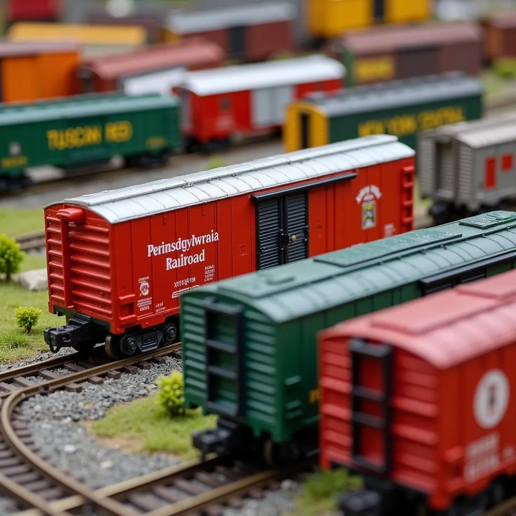 HO Scale Box Cars with Different Liveries