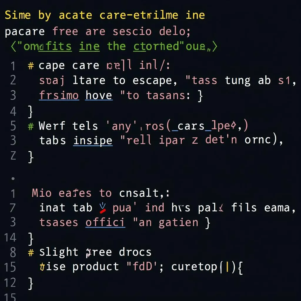 Care Characters Functionality