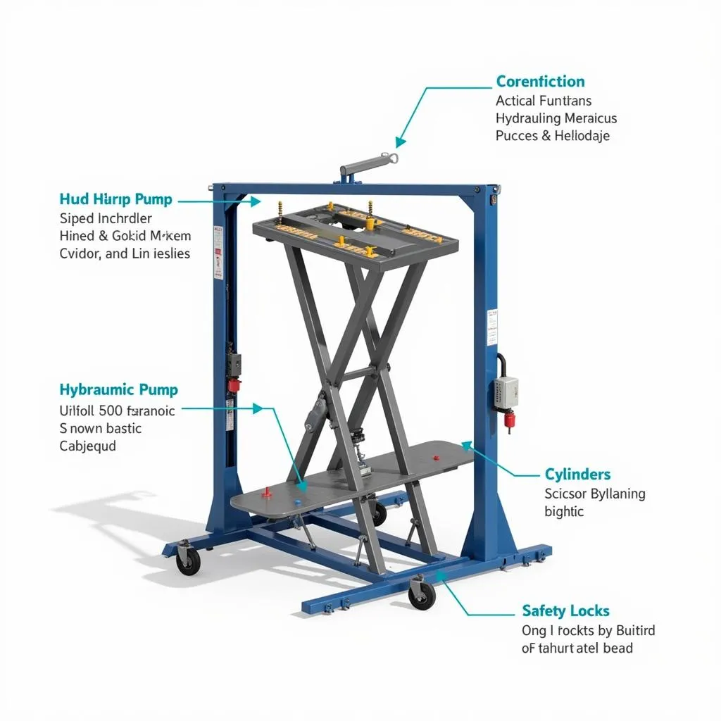 Hydraulic Scissor Car Lift Components