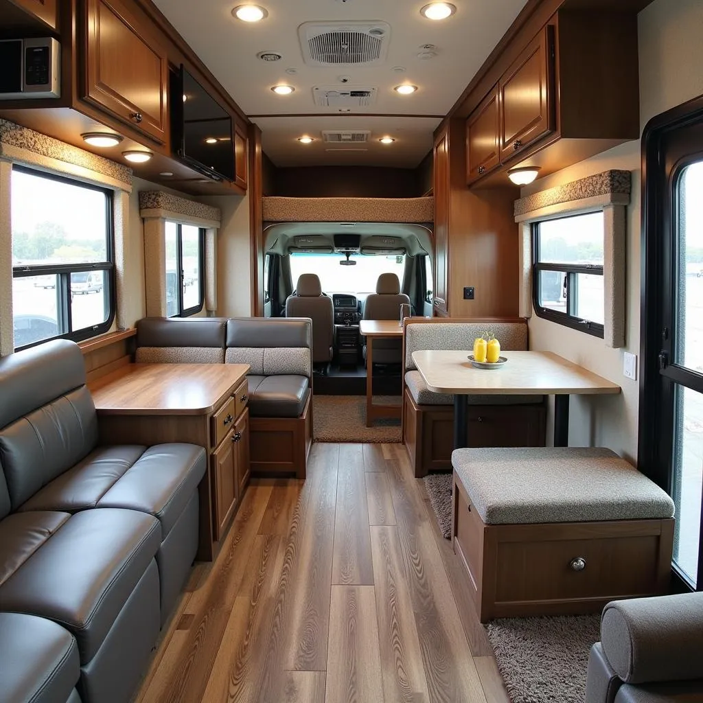 Living Quarters Car Trailer Interior