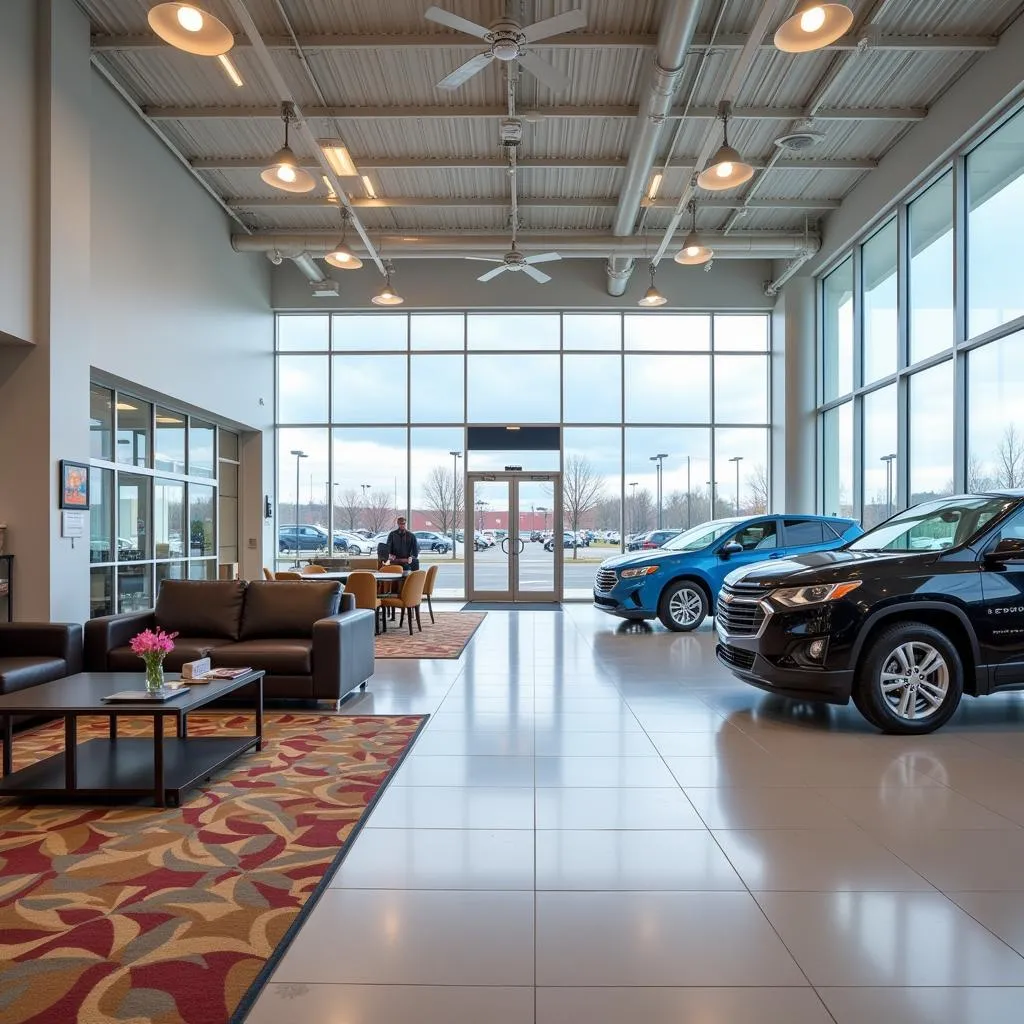 Modern Car Dealership Showroom