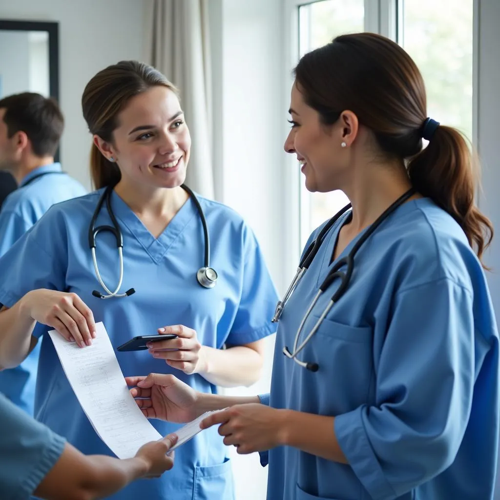 Medical Professionals Discussing Patient Care