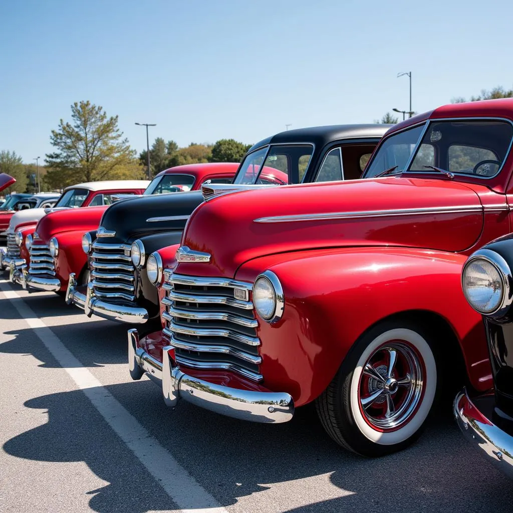 Classic Cars on Display at Mike Yore Car Show