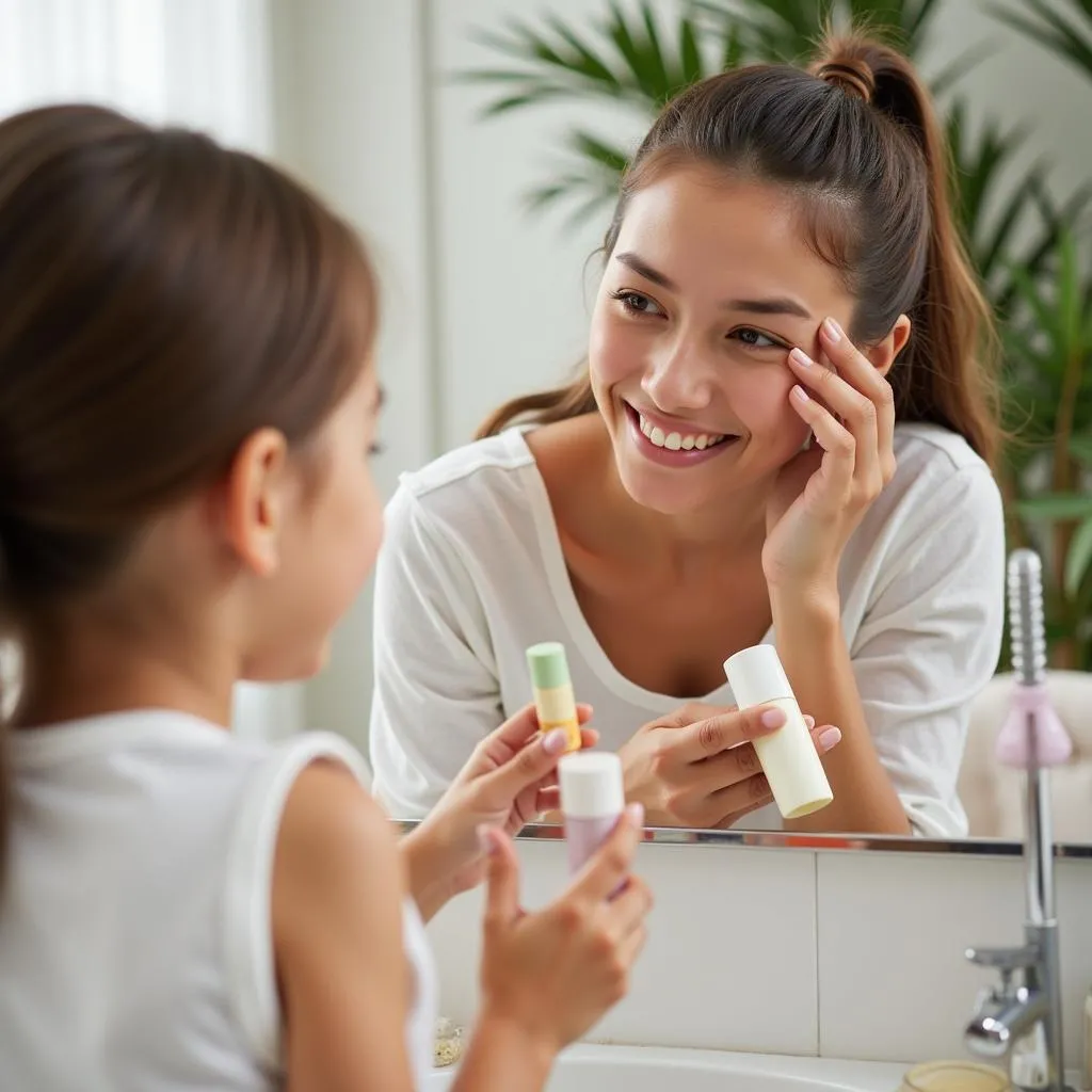 Mother and Daughter Skin Care Routine