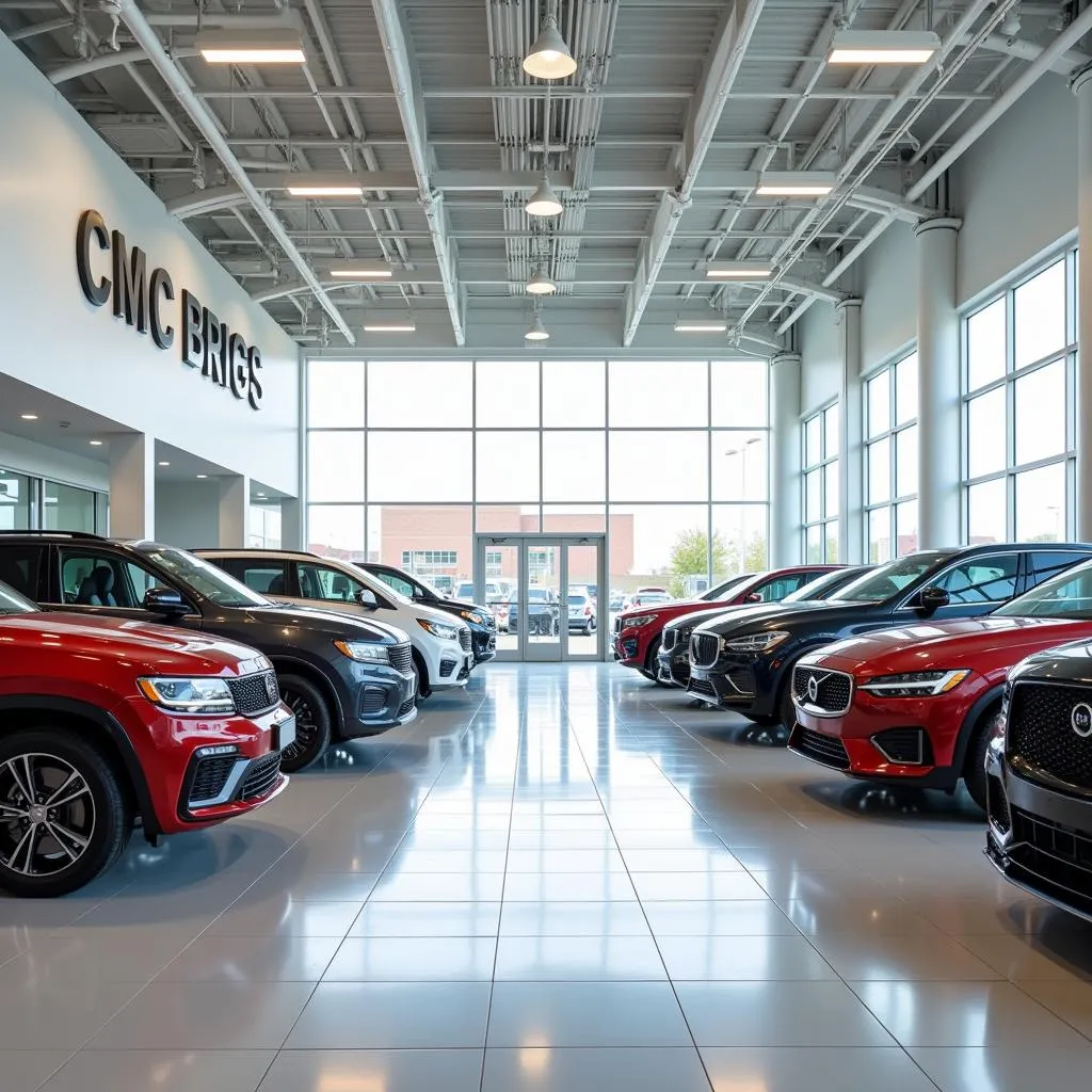 Spacious car dealership showroom in OKC