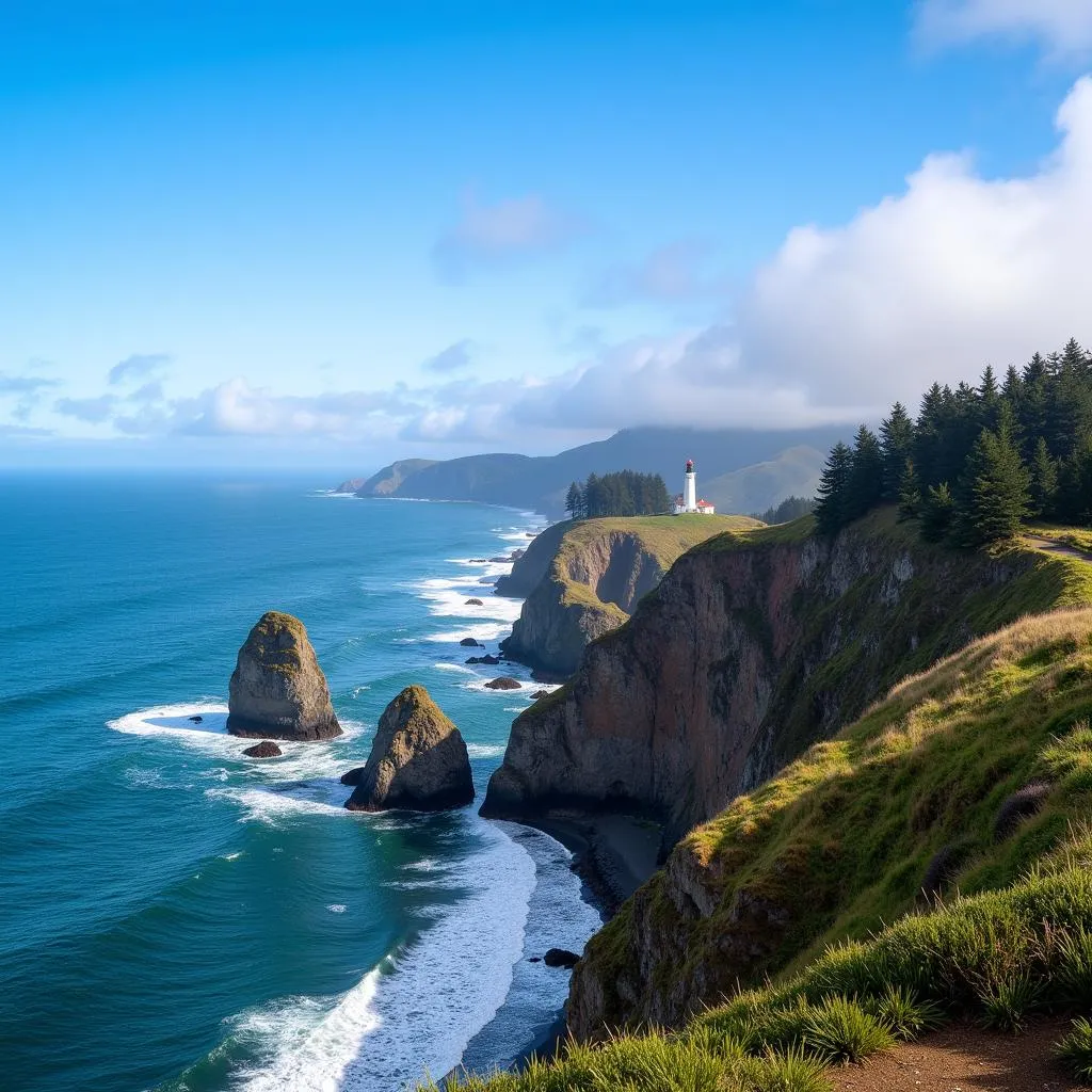 Oregon Coastline View