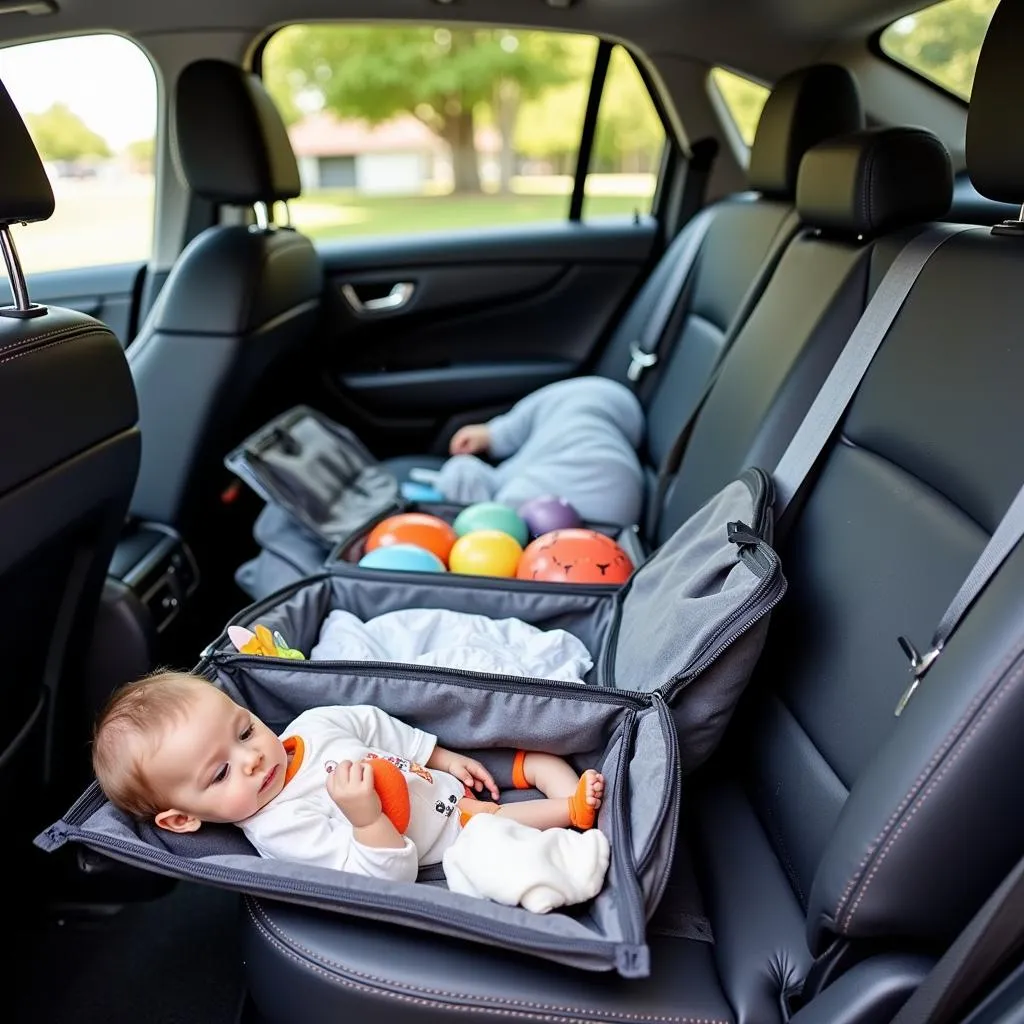 Well-Organized Baby Car Kit in a Car