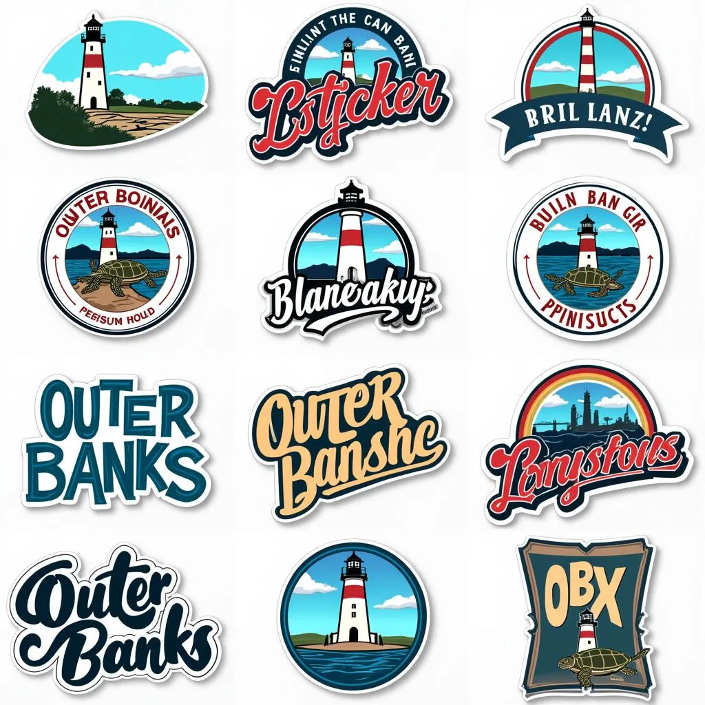 Outer Banks car sticker designs