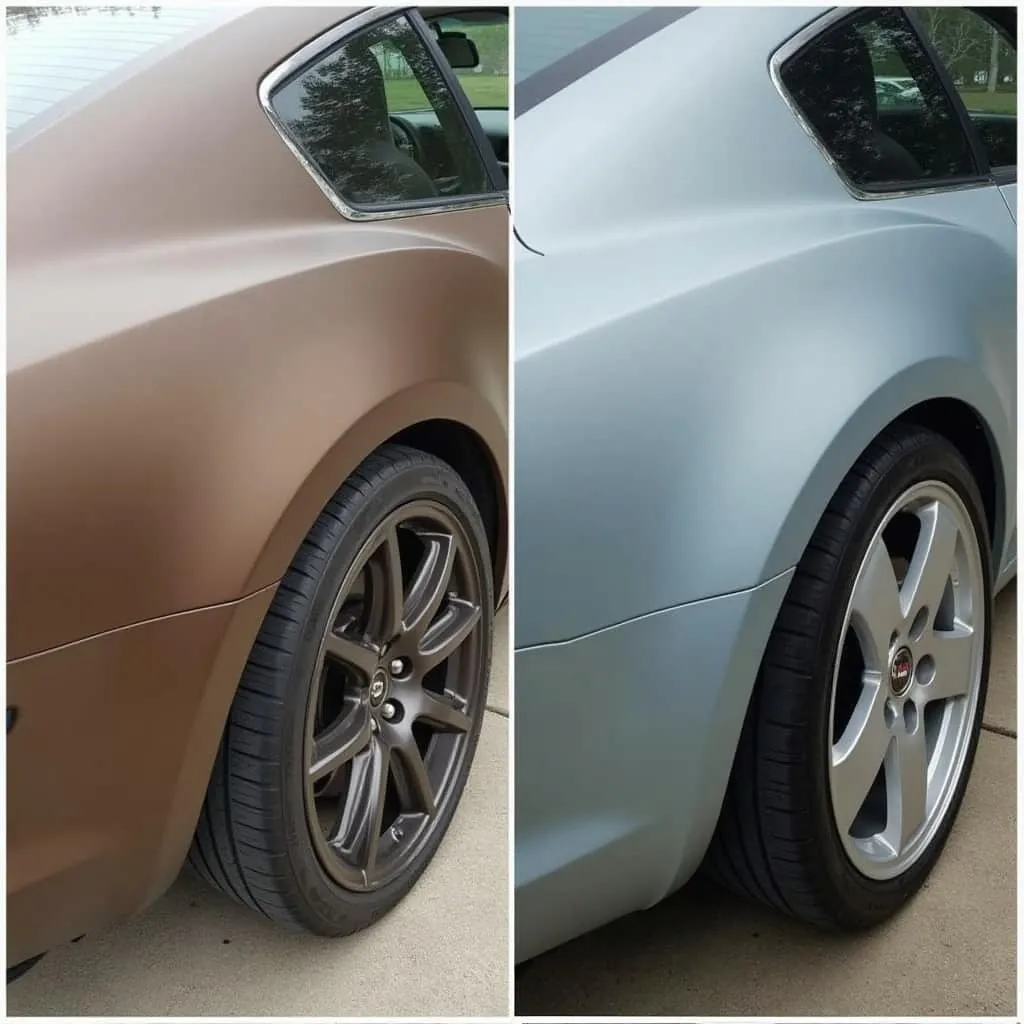 Before and After Peelable Paint Application