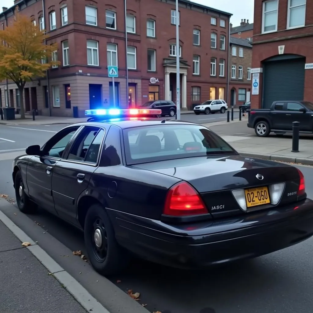 Police Car with GPS Tracker