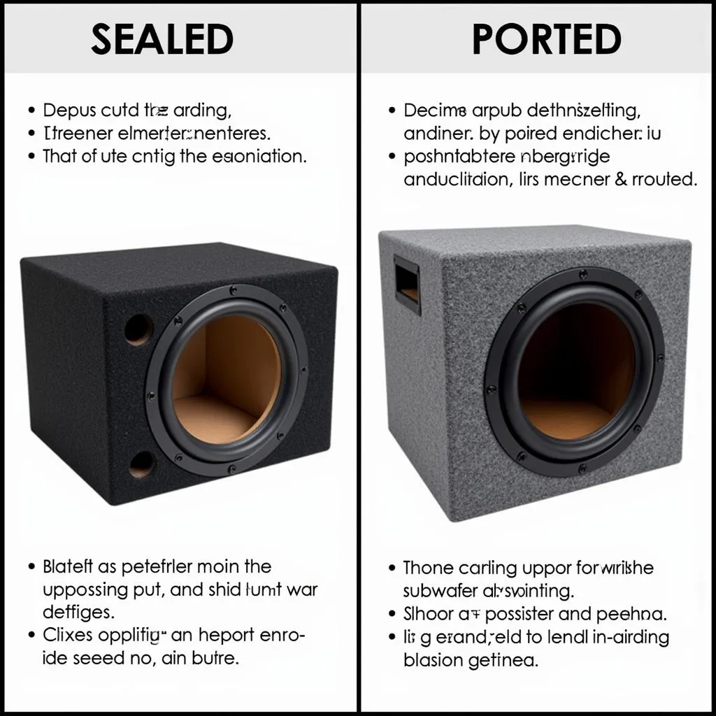 Powered Subwoofer Enclosure Types: Sealed vs. Ported