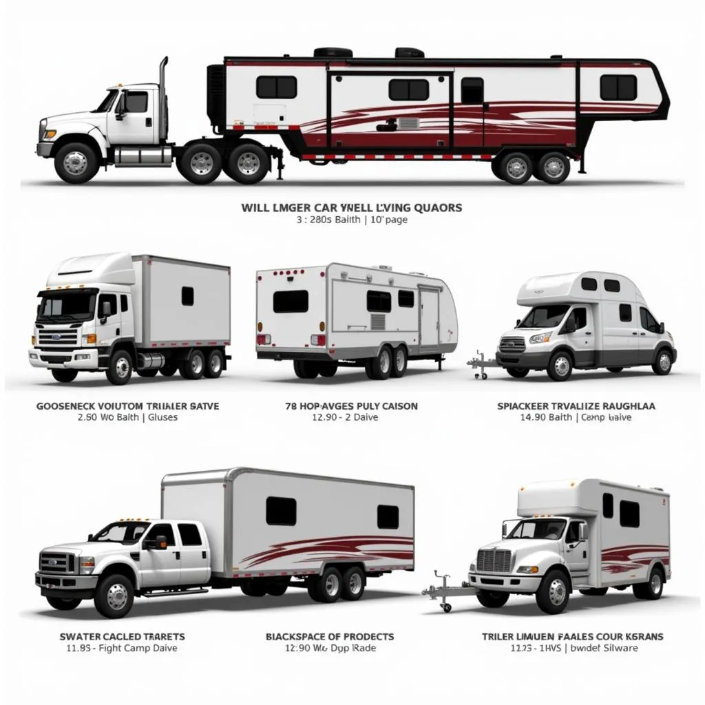 Race Car Trailer Types with Living Quarters