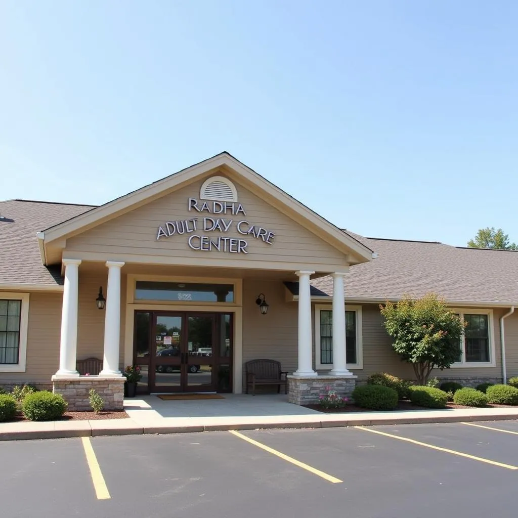 Exterior of Radha Adult Day Care Center