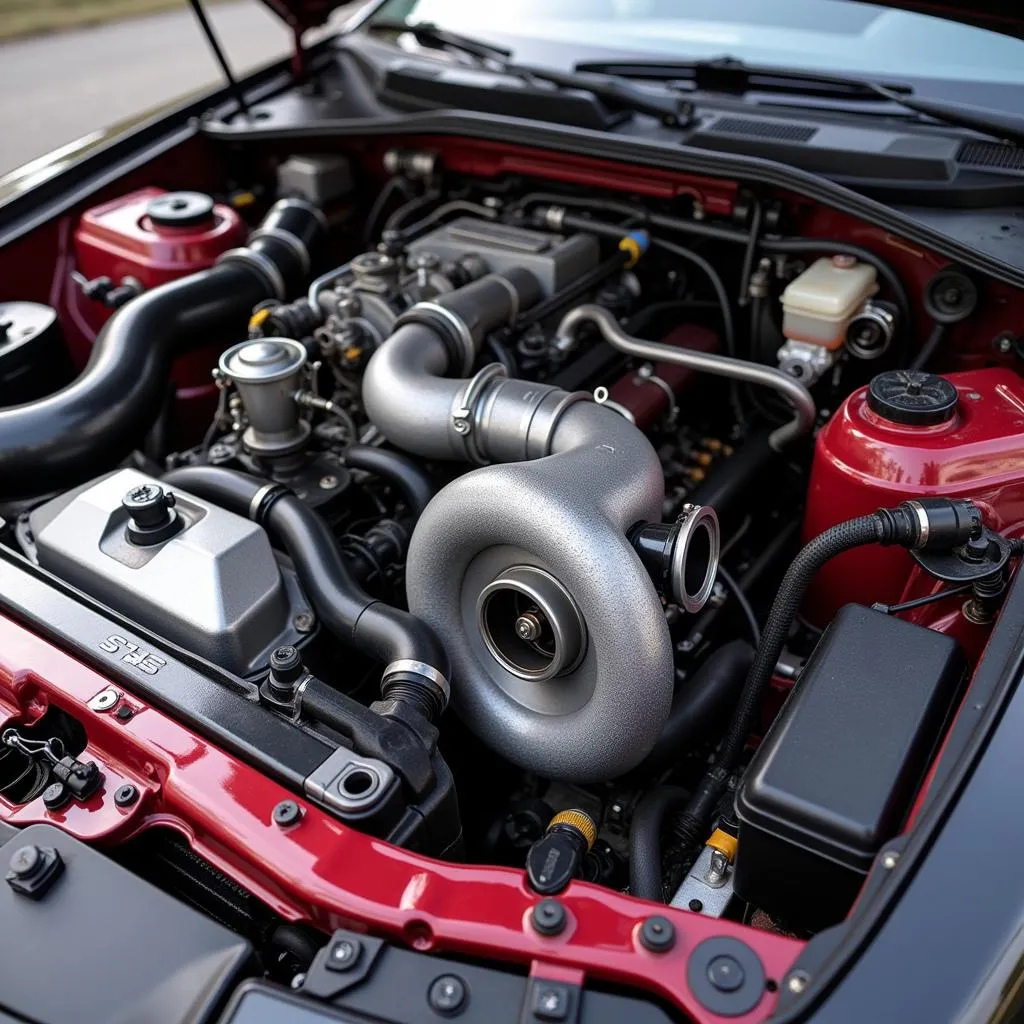 Nissan S13 Engine Bay