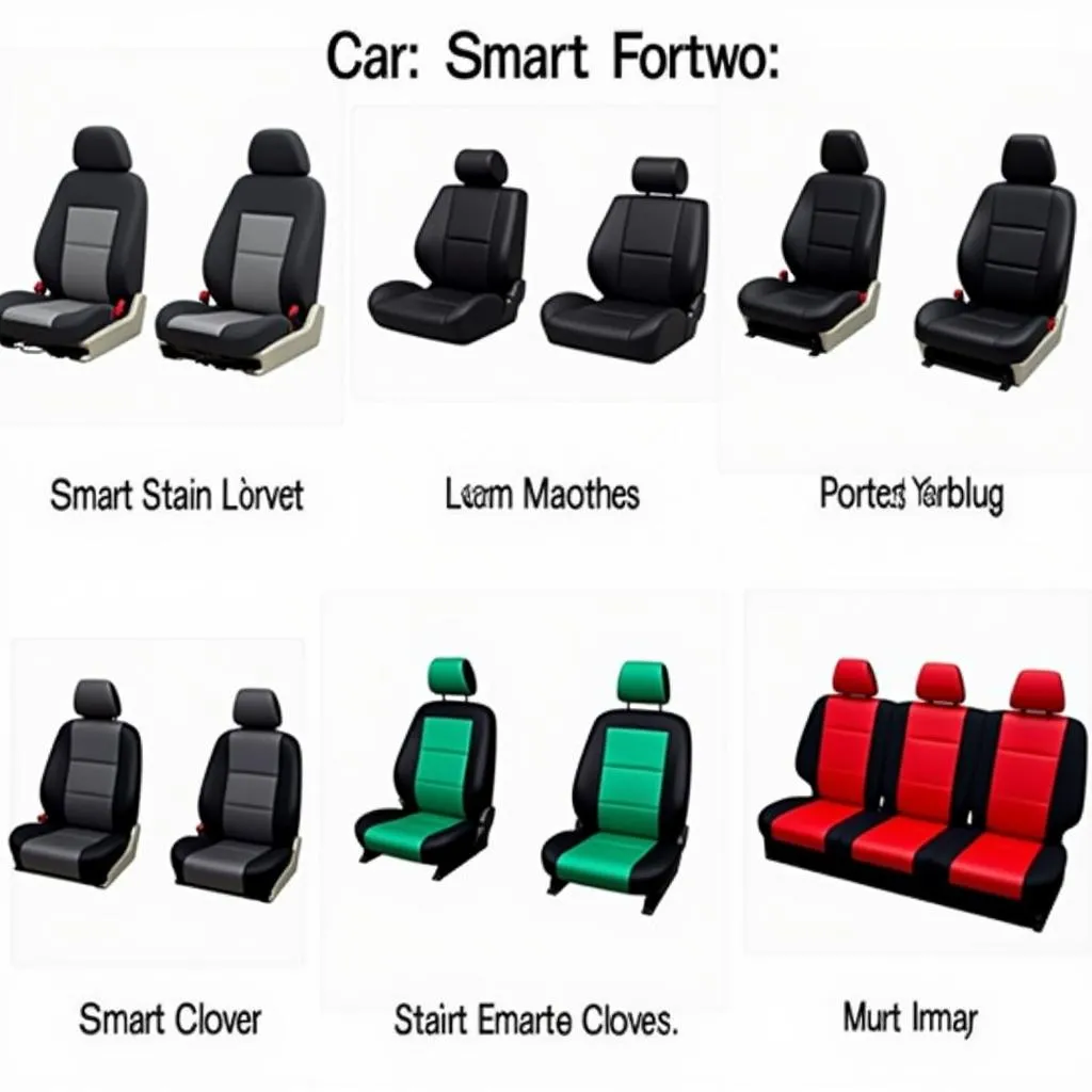 Smart Fortwo car seat covers