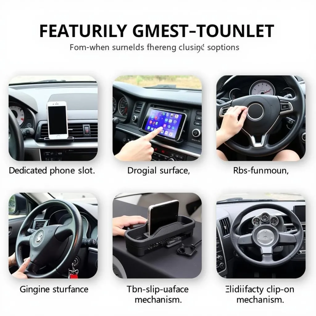 Steering Wheel Tray with Features