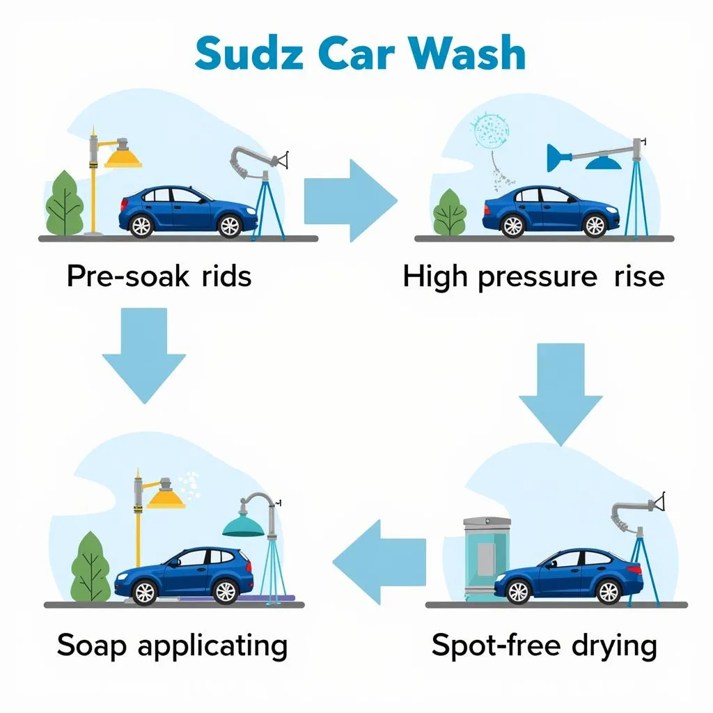 Sudz car wash process