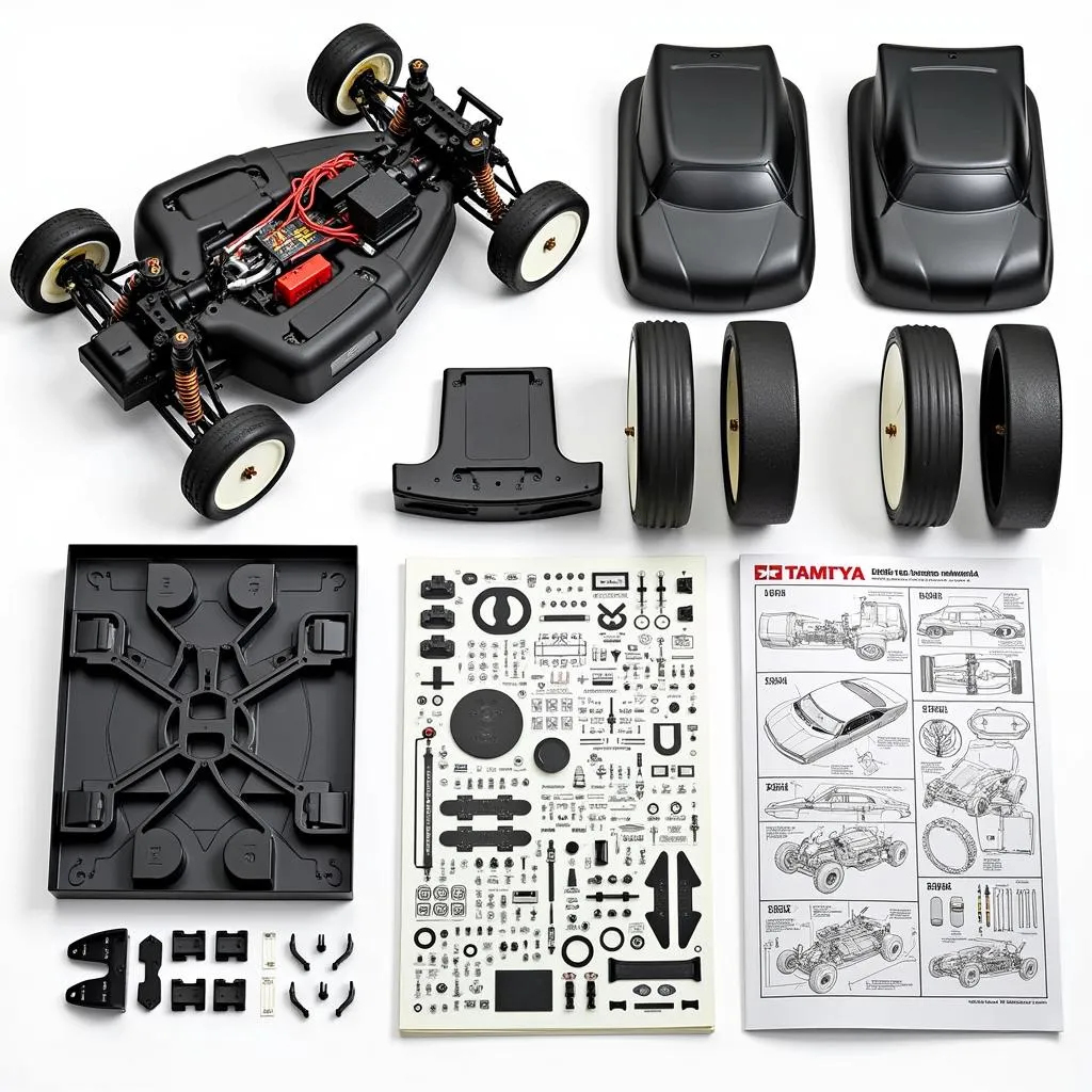 Tamiya RC Car Kit Contents