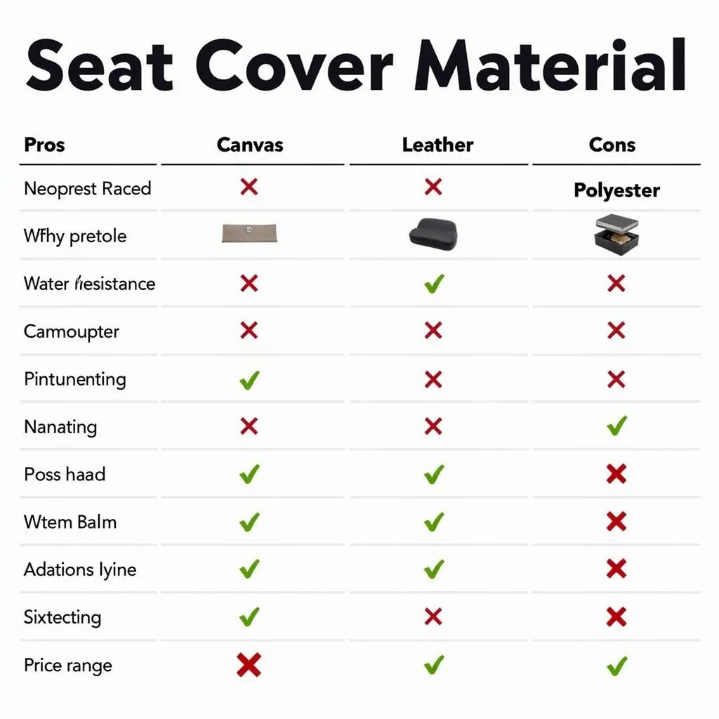 Comparing Materials for Toyota Tundra Seat Covers