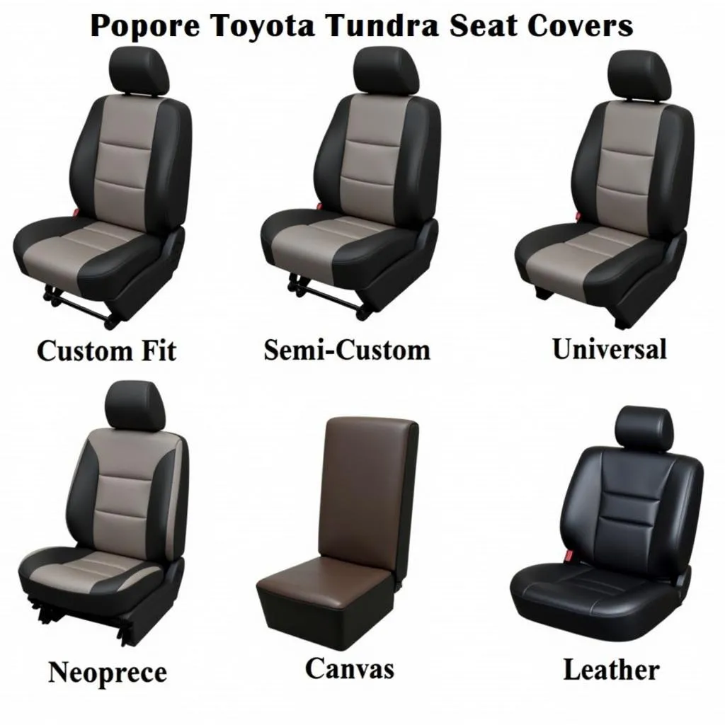 Different Types of Toyota Tundra Seat Covers