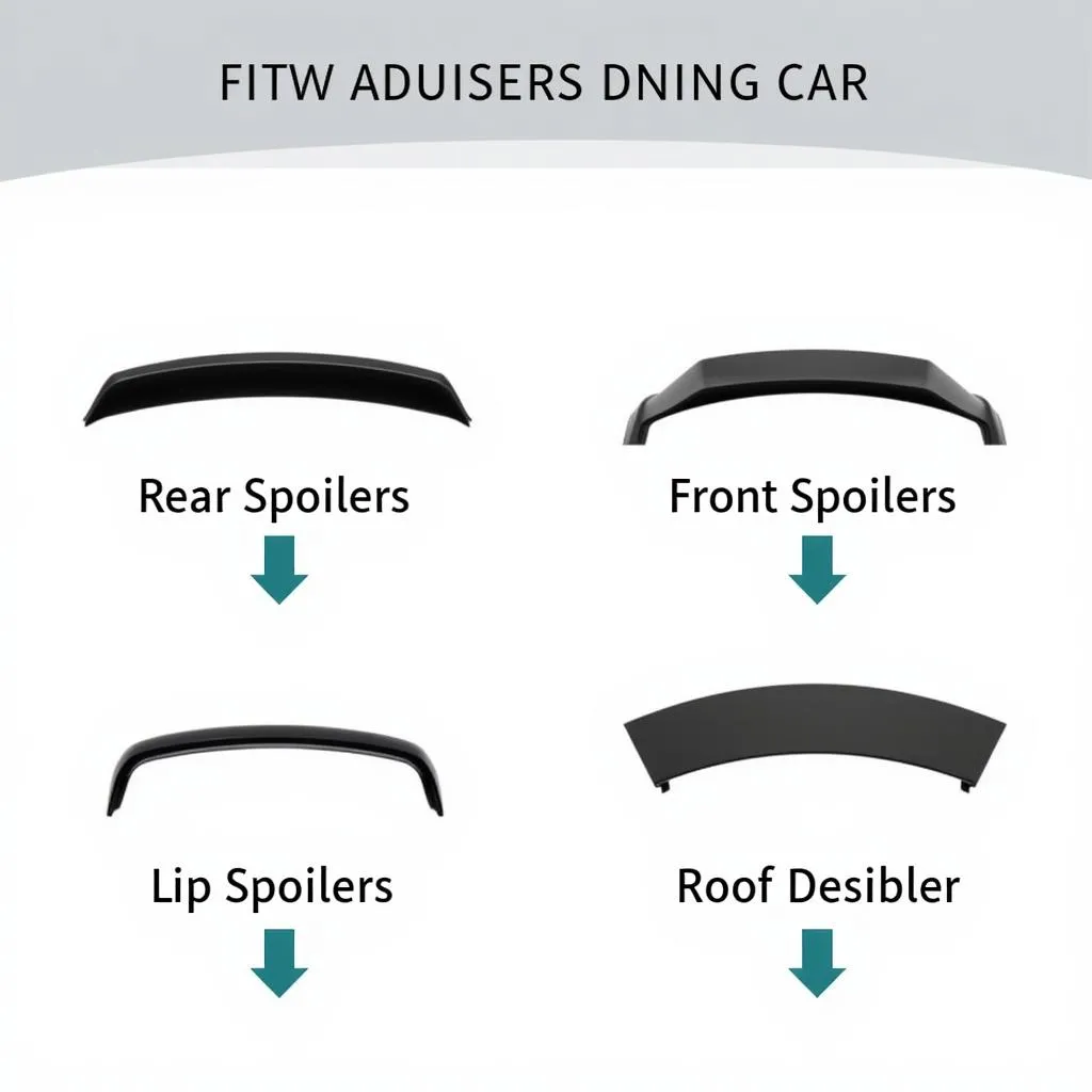 Different types of car spoilers