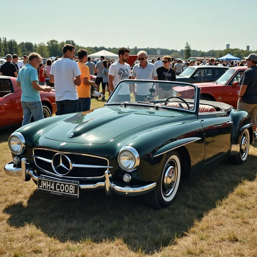 Vintage Car Enthusiasts Sharing Stories