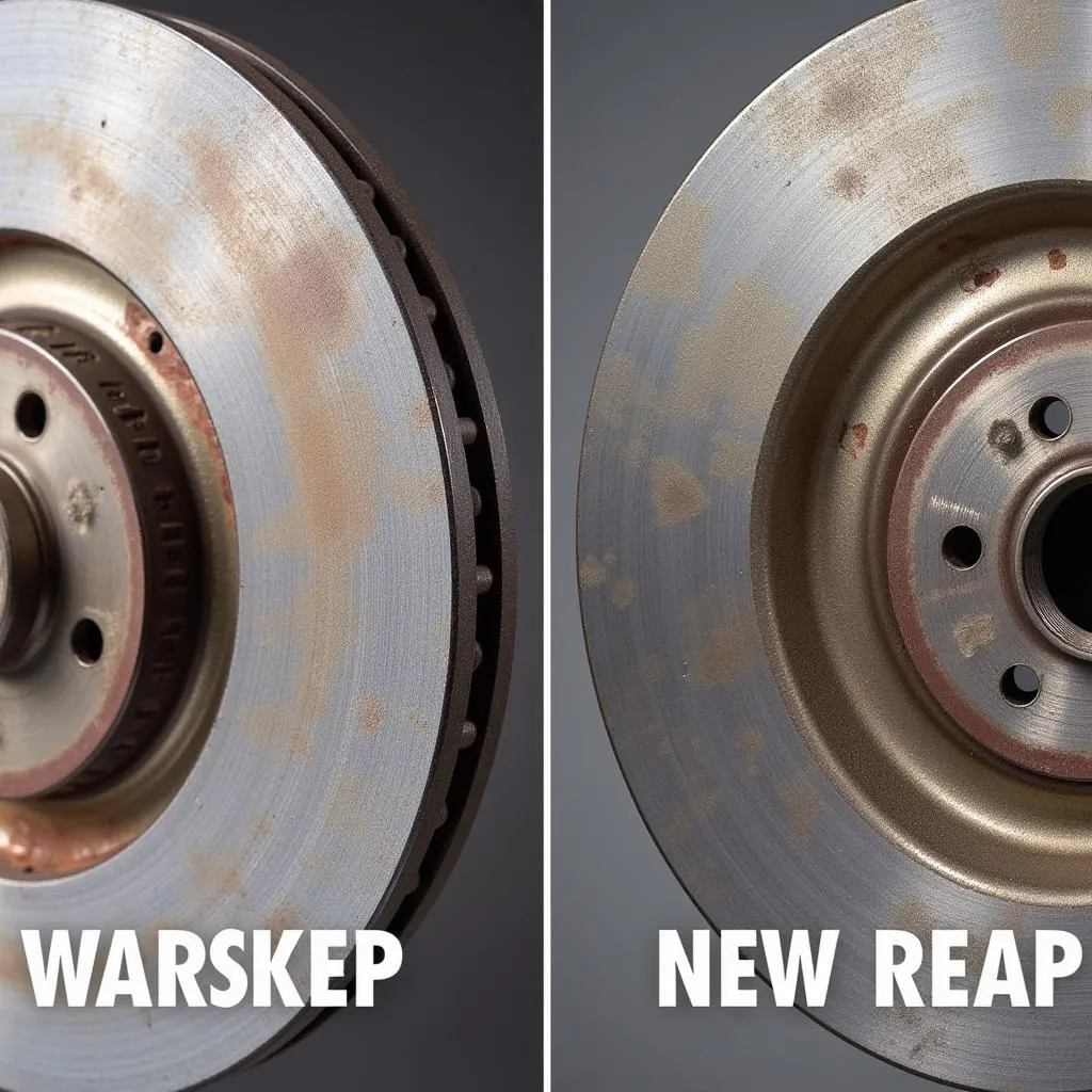 Warped brake rotor