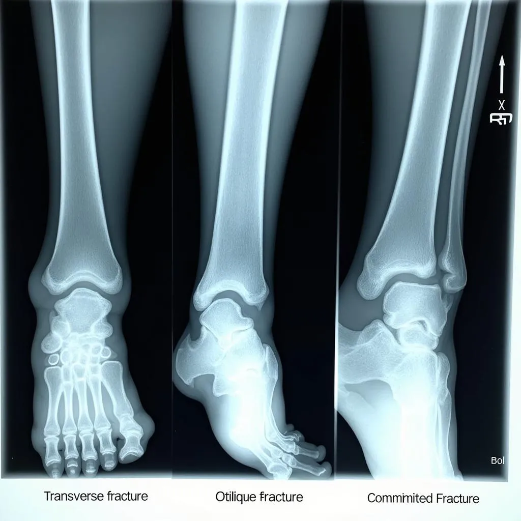 X-ray image of a bone fracture